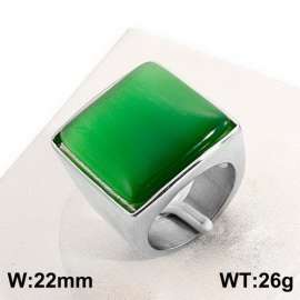 Stainless Steel Stone&Crystal Ring