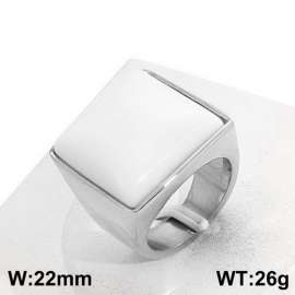 Stainless Steel Stone&Crystal Ring