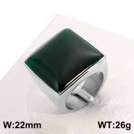 Stainless Steel Stone&Crystal Ring
