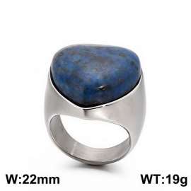 Stainless Steel Stone&Crystal Ring