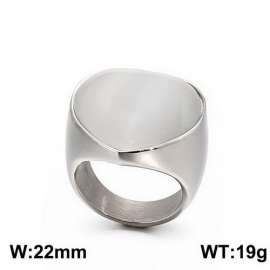 Stainless Steel Stone&Crystal Ring