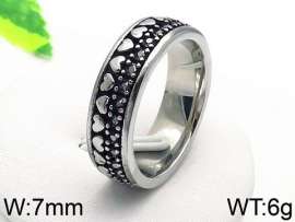 Stainless Steel Stone&Crystal Ring