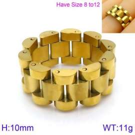 Stainless Steel Gold-plating Ring