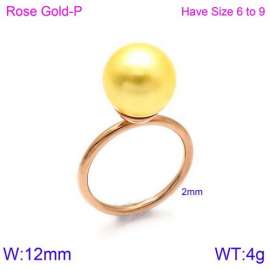SS Shell Pearl Rings