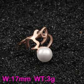 Stainless Steel Rose Gold-plating Ring