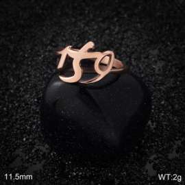 Stainless Steel Rose Gold-plating Ring