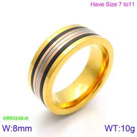 Stainless Steel Gold-plating Ring