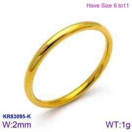 Stainless Steel Gold-plating Ring