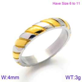 Stainless Steel Gold-plating Ring