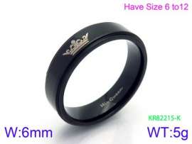 Stainless Steel Black-plating Ring