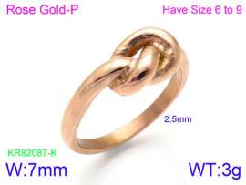 Stainless Steel Rose Gold-plating Ring