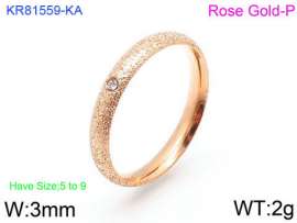 Stainless Steel Stone&Crystal Ring