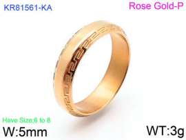 Stainless Steel Rose Gold-plating Ring