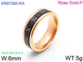 Stainless Steel Rose Gold-plating Ring
