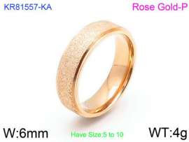 Stainless Steel Rose Gold-plating Ring