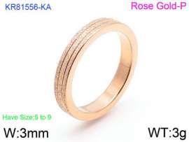Stainless Steel Rose Gold-plating Ring