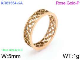 Stainless Steel Rose Gold-plating Ring