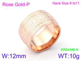 Stainless Steel Rose Gold-plating Ring