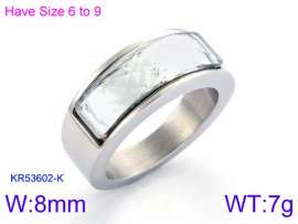 Stainless Steel Stone&Crystal Ring