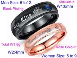 Stainless Steel Lover Ring