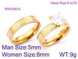 Stainless Steel Lover Ring