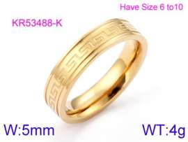 Stainless Steel Gold-plating Ring