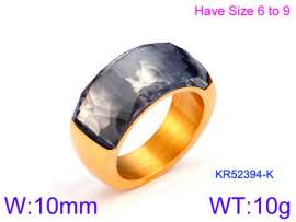 Stainless Steel Stone&Crystal Ring