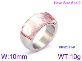 Stainless Steel Stone&Crystal Ring