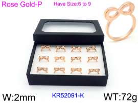 Stainless Steel Rose Gold-plating Ring