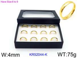 Stainless Steel Gold-plating Ring