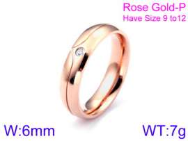 Stainless Steel Stone&Crystal Ring