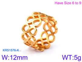 Stainless Steel Gold-plating Ring