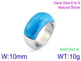 Stainless Steel Stone&Crystal Ring