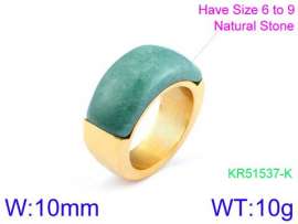 Stainless Steel Stone&Crystal Ring