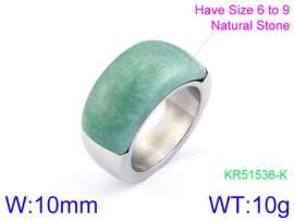 Stainless Steel Stone&Crystal Ring