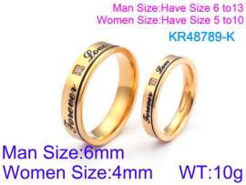 Stainless Steel Lover Ring