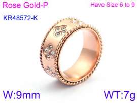 Stainless Steel Stone&Crystal Ring