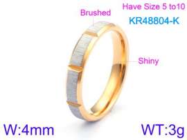 Stainless Steel Gold-plating Ring