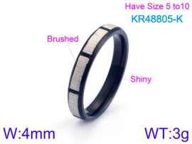 Stainless Steel Black-plating Ring