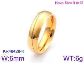 Stainless Steel Gold-plating Ring