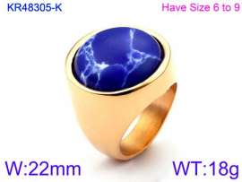 Stainless Steel Stone&Crystal Ring