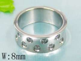 Stainless Steel Stone Ring