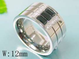 Stainless Steel Stone Ring