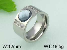 Stainless Steel Stone&Crystal Ring