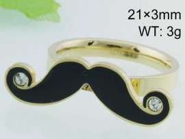 Stainless Steel Stone&Crystal Ring