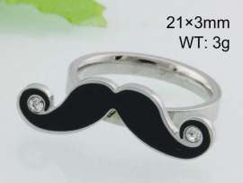 Stainless Steel Stone&Crystal Ring