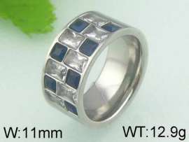 Stainless Steel Stone&Crystal Ring