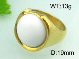 Stainless Steel Stone&Crystal Ring