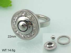 Stainless Steel Stone&Crystal Ring