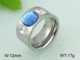 Stainless Steel Stone&Crystal Ring